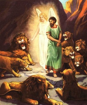 Daniel and the lions den